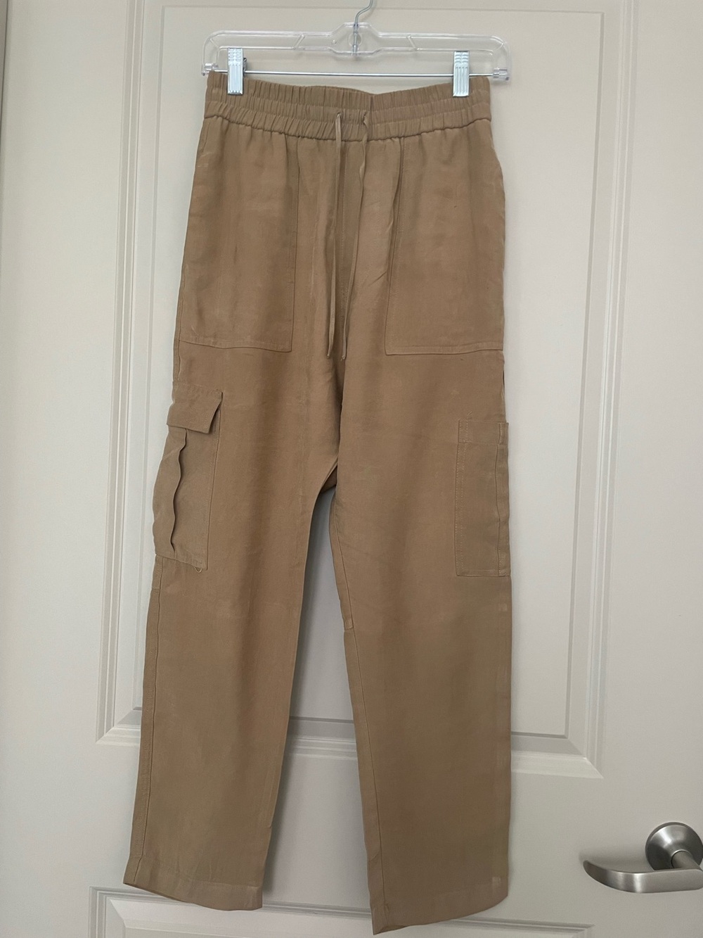 Zara Elastic High Waist Cargo Pants size XS